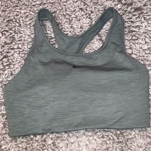 Gray sports bra